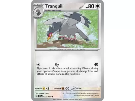 Tranquill (Poke Ball Pattern) – Black Bolt SV10.5 | Carta POKEMON en México