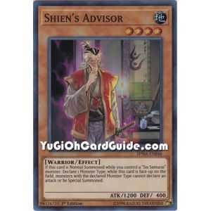 Shien's Advisor (Super Rare) – Spirit Warriors | Carta YUGIOH en México