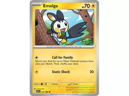 Emolga (Master Ball Pattern) – Black Bolt SV10.5 | Carta POKEMON en México