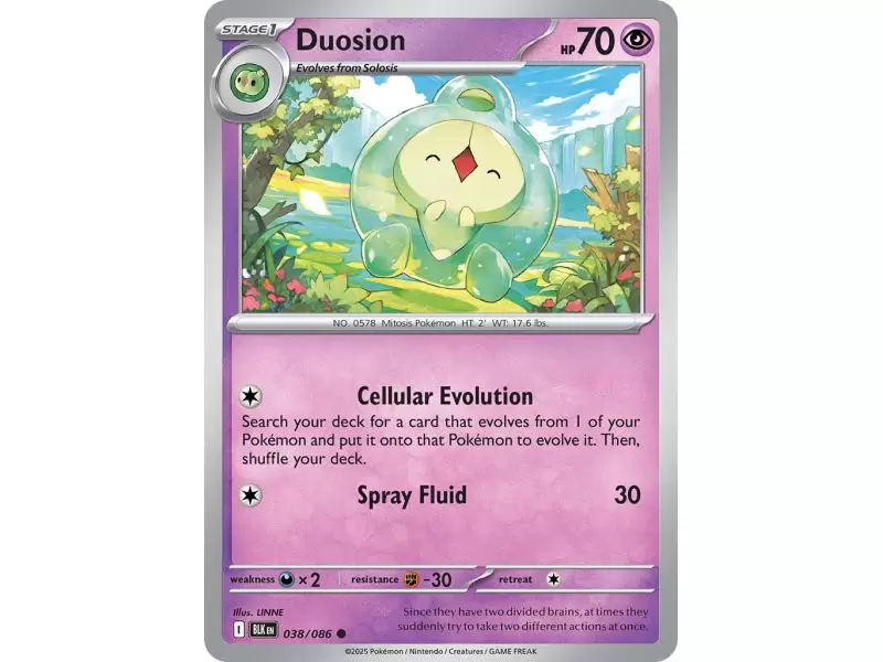 Duosion (Master Ball Pattern) – Black Bolt SV10.5 | Carta POKEMON en México