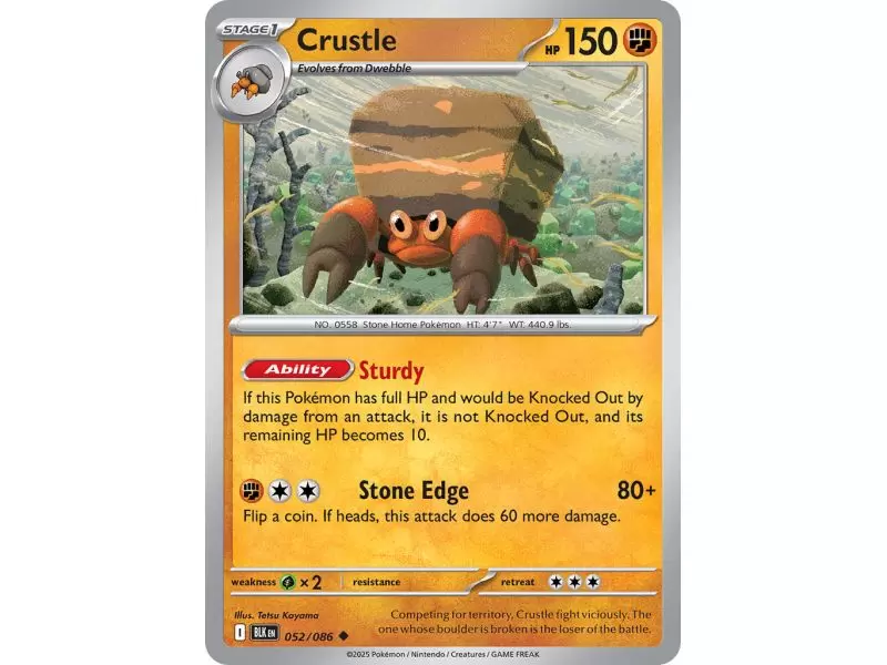 Crustle (Master Ball Pattern) – Black Bolt SV10.5 | Carta POKEMON en México