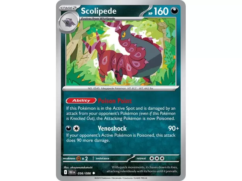 Scolipede (Master Ball Pattern) – Black Bolt SV10.5 | Carta POKEMON en México