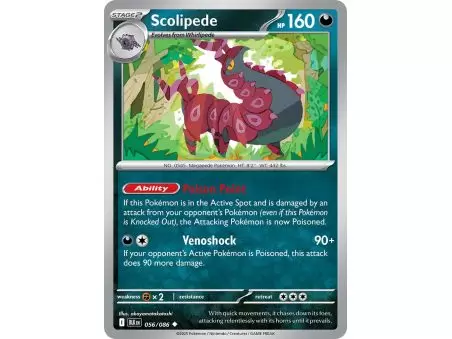 Scolipede (Master Ball Pattern) – Black Bolt SV10.5 | Carta POKEMON en México
