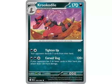 Krookodile (Master Ball Pattern) – Black Bolt SV10.5 | Carta POKEMON en México
