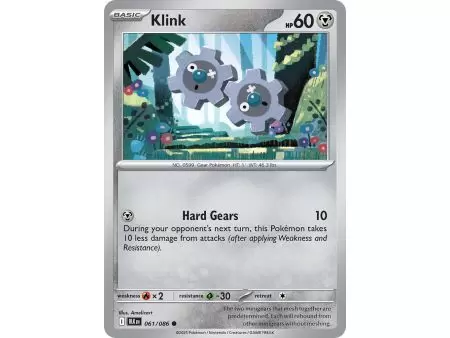 Klink (Master Ball Pattern) – Black Bolt SV10.5 | Carta POKEMON en México