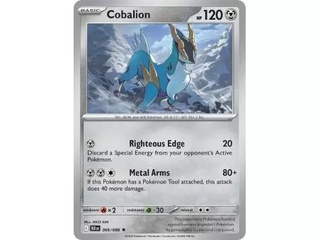 Cobalion (Master Ball Pattern) – Black Bolt SV10.5 | Carta POKEMON en México
