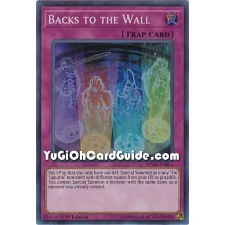 Backs to the Wall (Super Rare) – Spirit Warriors | Carta YUGIOH en México