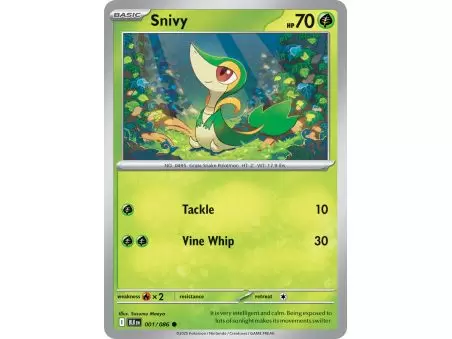 Snivy (Common) – Black Bolt SV10.5 | Carta POKEMON en México