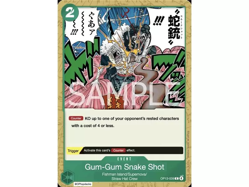 Gum-Gum Snake Shot (Common)