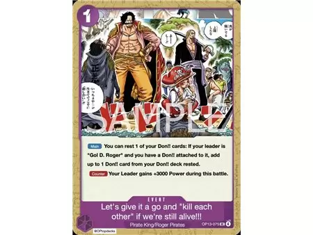 Guess We'll Have Another Scarp. You Can Only Risk Death While You're Still Alive!! (Uncommon)