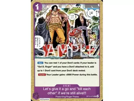 Guess We'll Have Another Scarp. You Can Only Risk Death While You're Still Alive!! (Uncommon)