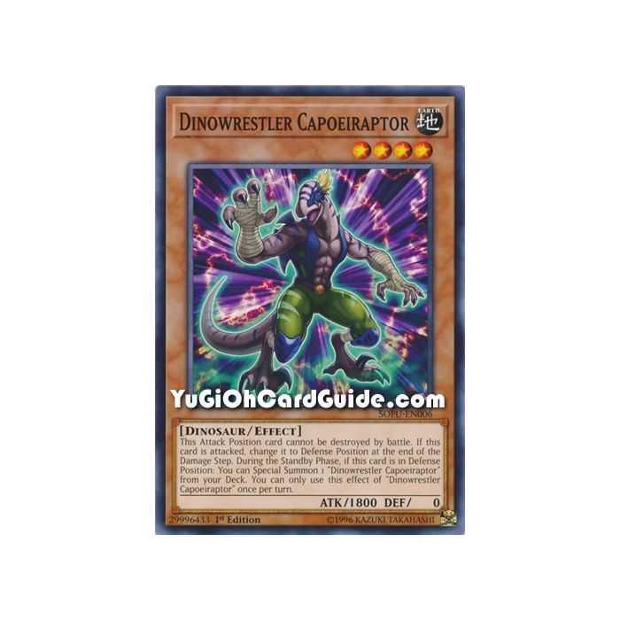 Dinowrestler Capoeiraptor (Common) – Soul Fusion | Carta YUGIOH en México