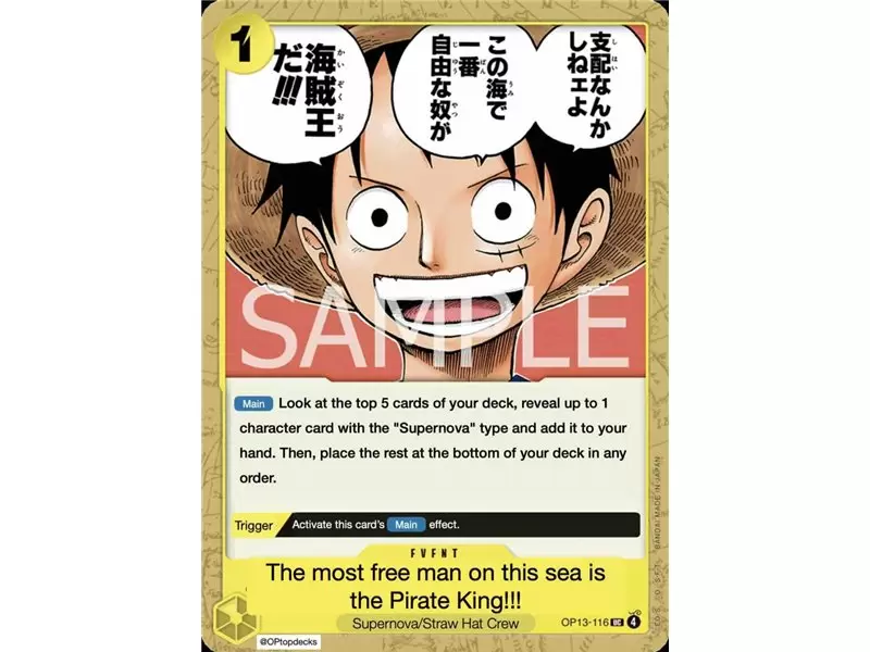 The One Who Is The Most Free Is The Pirate King!!! (Uncommon)