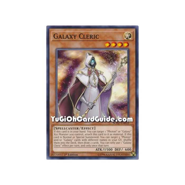 Galaxy Cleric (Common) – Soul Fusion | Carta YUGIOH en México