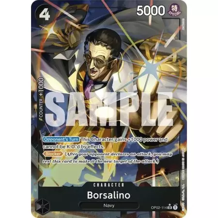 Borsalino (Alternate Art) (PRB-01) – OP2 Paramount War | Carta ONE PIECE en México