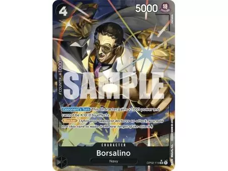 Borsalino (Alternate Art) (PRB-01) – OP2 Paramount War | Carta ONE PIECE en México