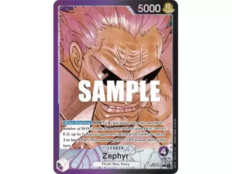 Zephyr (Alternate Art) – OP2 Paramount War | Carta ONE PIECE en México