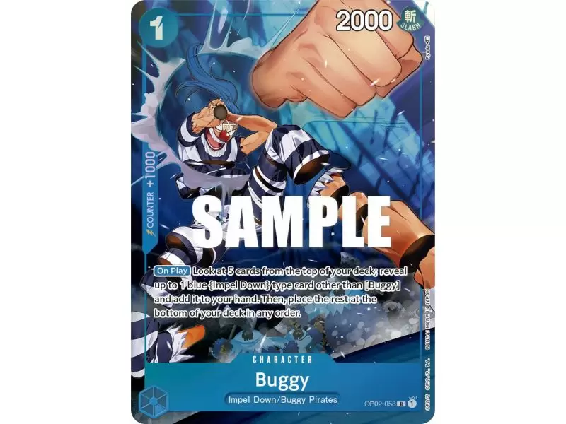 Buggy (Alternate Art) – OP2 Paramount War | Carta ONE PIECE en México