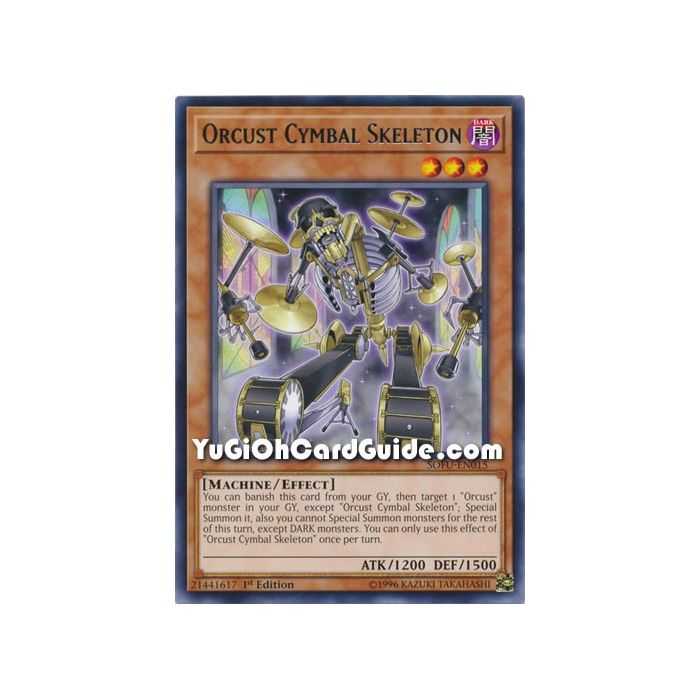 Orcust Cymbal Skeleton (Rare) – Soul Fusion | Carta YUGIOH en México