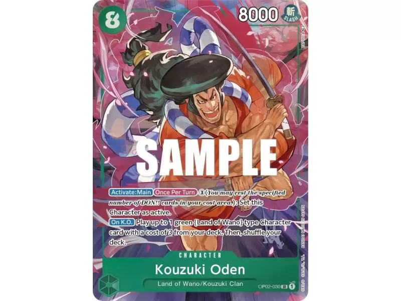 Kouzuki Oden (Alternate Art) – OP2 Paramount War | Carta ONE PIECE en México