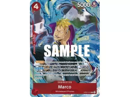 Marco (Alternate Art) – OP2 Paramount War | Carta ONE PIECE en México