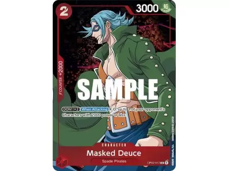 Masked Deuce (Alternate Art) – OP2 Paramount War | Carta ONE PIECE en México