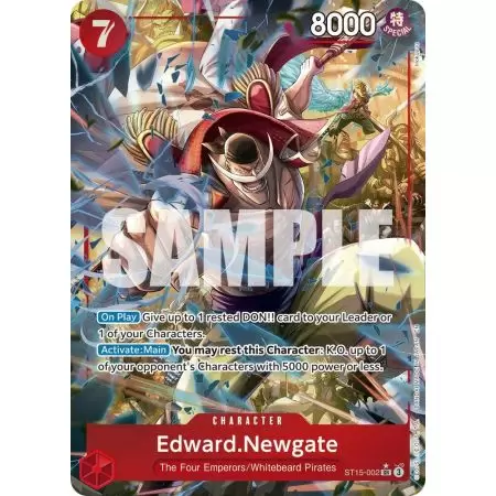 Edward. Newgate (Leader) (ST15) – OP2 Paramount War | Carta ONE PIECE en México