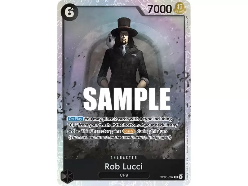 Rob Lucci (Super Rare) – OP3 Pillars of Strength | Carta ONE PIECE en México