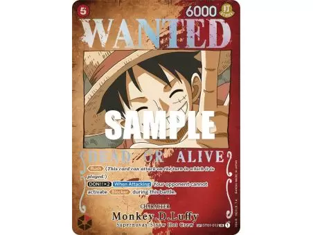 Monkey.D.Luffy (Wanted Poster) – OP3 Pillars of Strength | Carta ONE PIECE en México