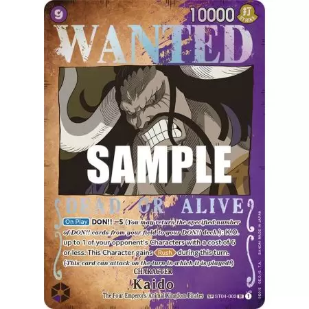 Kaido (Wanted Poster) – OP3 Pillars of Strength | Carta ONE PIECE en México