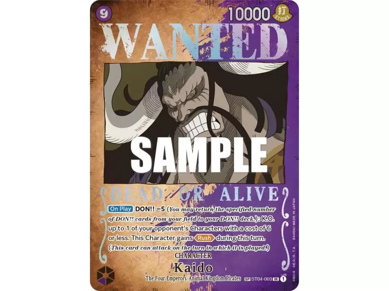 Kaido (Wanted Poster) – OP3 Pillars of Strength | Carta ONE PIECE en México