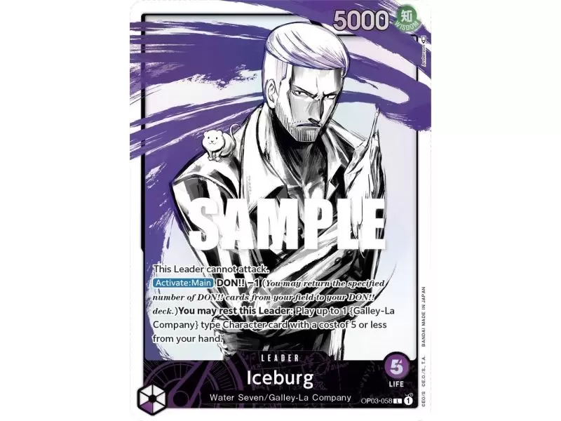 Iceburg (Alternate Art) – OP3 Pillars of Strength | Carta ONE PIECE en México