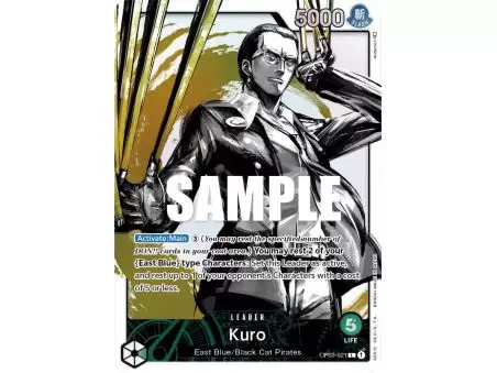 Kuro (Alternate Art) – OP3 Pillars of Strength | Carta ONE PIECE en México