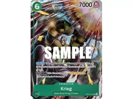 Krieg (Alternate Art) – OP3 Pillars of Strength | Carta ONE PIECE en México