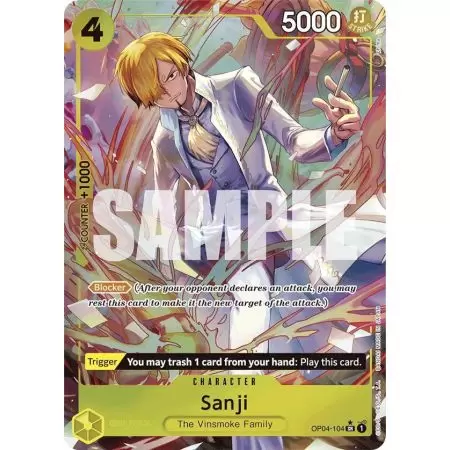 Sanji (Alternate Art) (PRB-01) – OP4 Kingdom of Intrigue | Carta ONE PIECE en México