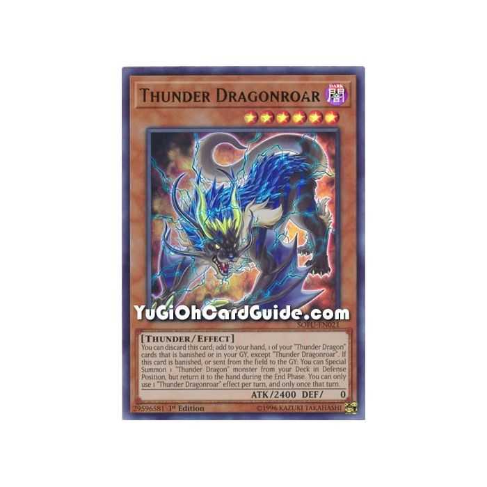 Thunder Dragonroar (Ultra Rare) – Soul Fusion | Carta YUGIOH en México