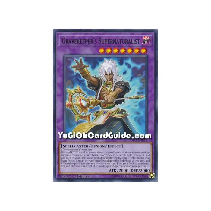 Gravekeeper's Supernaturalist (Rare) – Soul Fusion | Carta YUGIOH en México