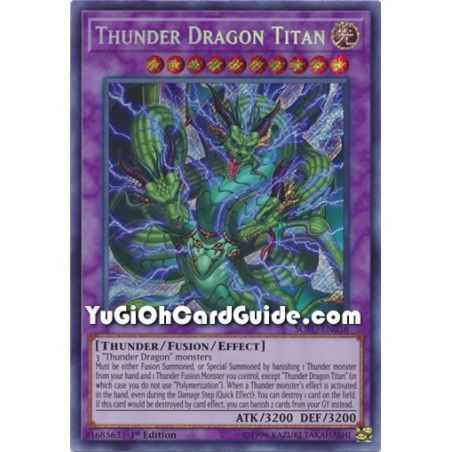 Thunder Dragon Titan (Secret Rare) – Soul Fusion | Carta YUGIOH en México