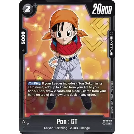 Pan : GT (Rare)