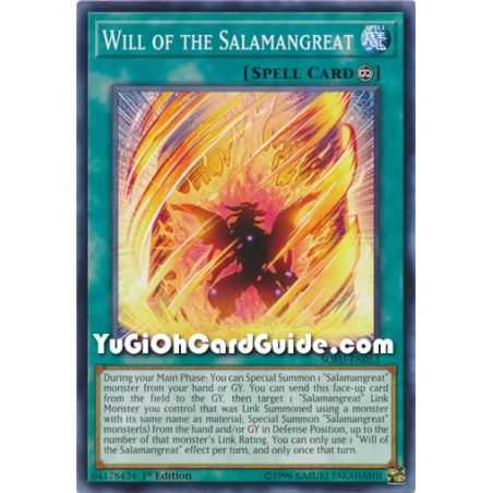 Will of the Salamangreat (Common) – Soul Fusion | Carta YUGIOH en México