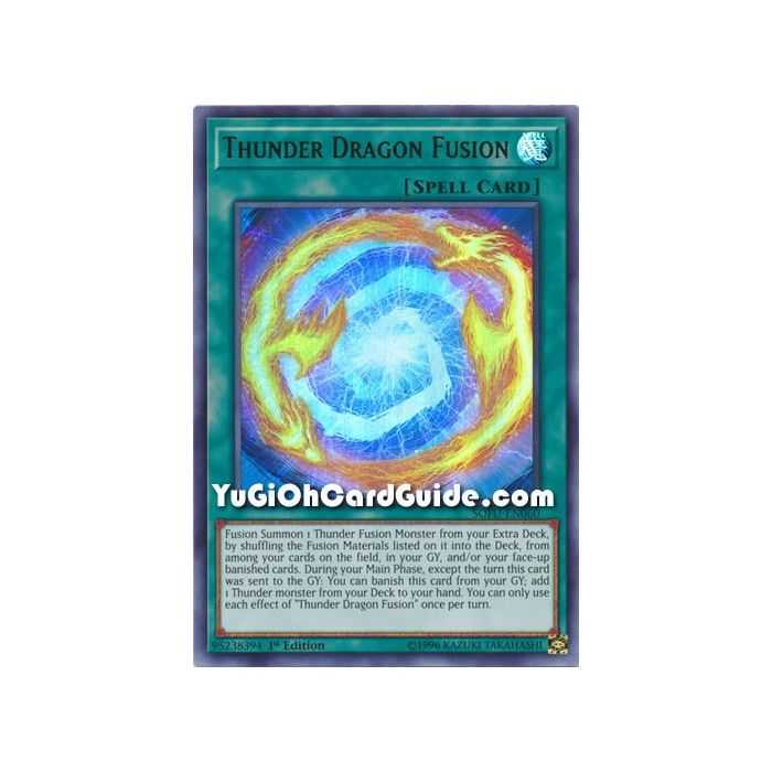 Thunder Dragon Fusion (Ultra Rare) – Soul Fusion | Carta YUGIOH en México
