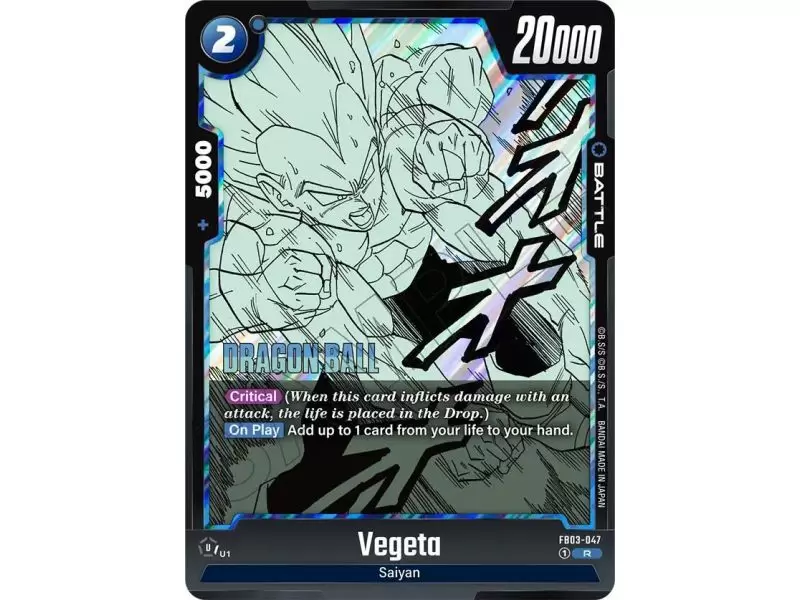 Vegeta (Rare) – SB02 Manga Booster | Carta DRAGON BALL en México