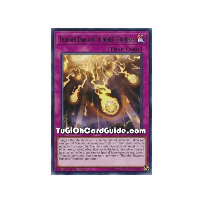 Thunder Dragons' Hundred Thunders (Rare) – Soul Fusion | Carta YUGIOH en México