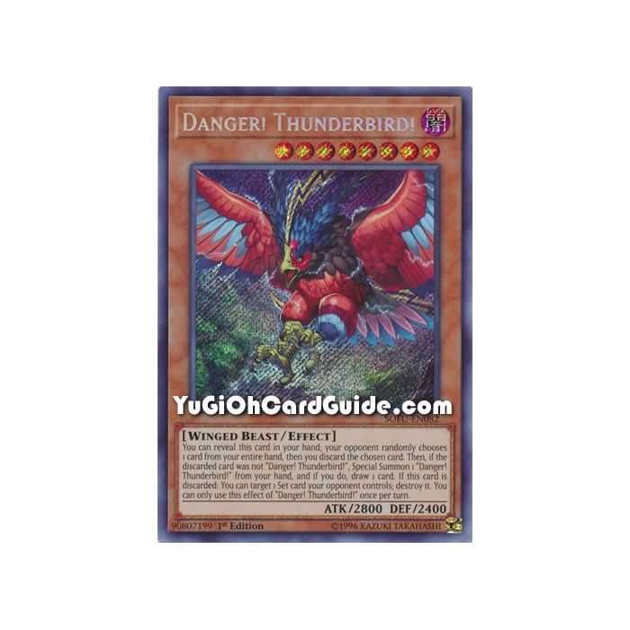 Danger! Thunderbird! (Secret Rare) – Soul Fusion | Carta YUGIOH en México