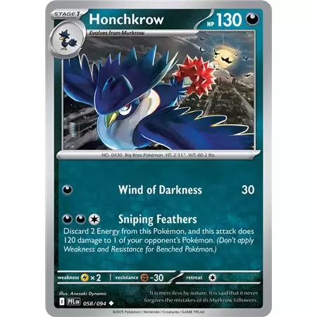 Honchkrow (Uncommon)
