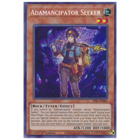 Adamancipator Seeker (Secret Rare) – Secret Slayers | Carta YUGIOH en México
