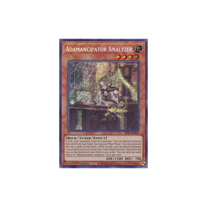 Adamancipator Analyzer (Secret Rare) – Secret Slayers | Carta YUGIOH en México