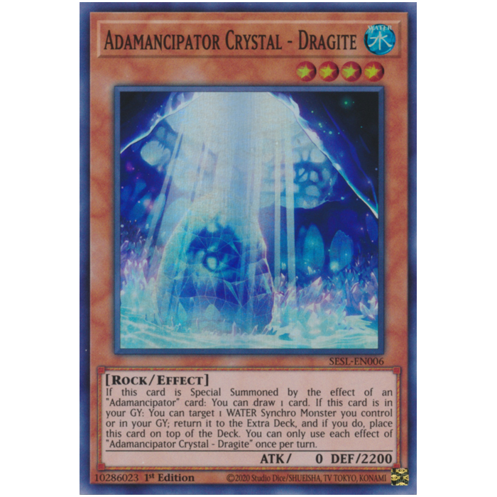 Adamancipator Crystal - Dragite (Super Rare) – Secret Slayers | Carta YUGIOH en México