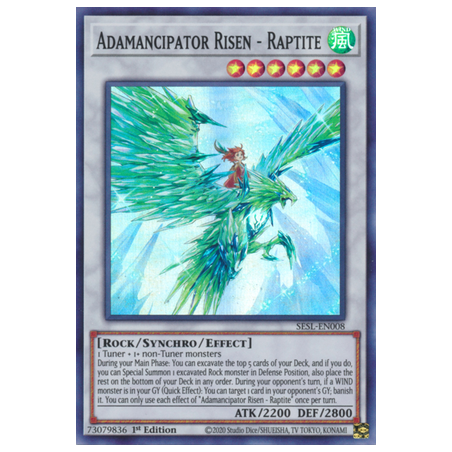 Adamancipator Risen - Raptite (Super Rare) – Secret Slayers | Carta YUGIOH en México