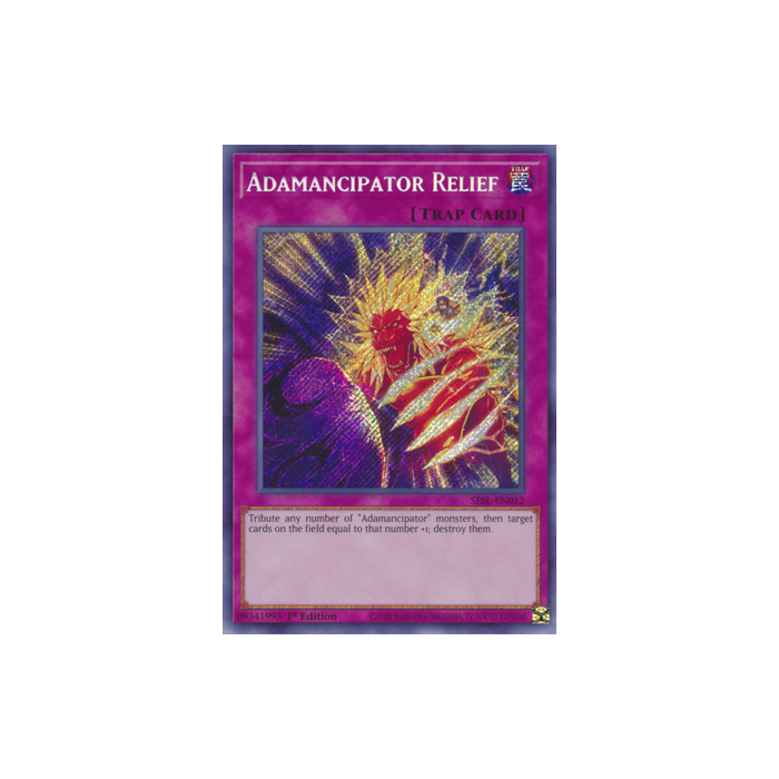 Adamancipator Relief (Secret Rare) – Secret Slayers | Carta YUGIOH en México